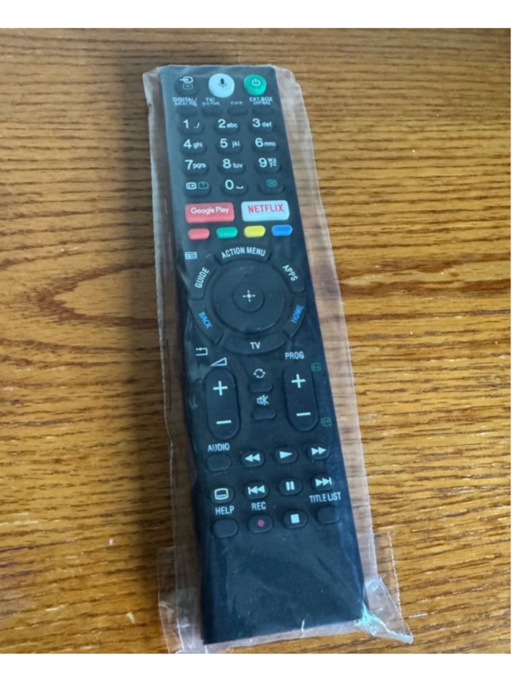 Universal Replacement Voice Remote for Sony Bravia TVs, One Size, Black